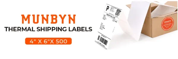 Ship Smart with MUNBYN 4x6 Thermal Shipping Labels for Pro Packaging