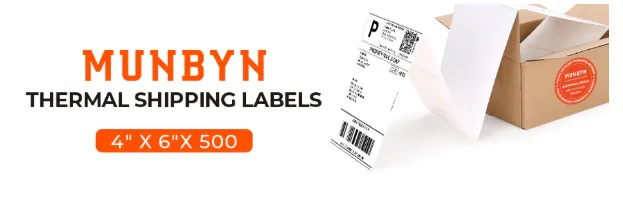 Ship Smart with MUNBYN 4x6 Thermal Shipping Labels for Pro Packaging