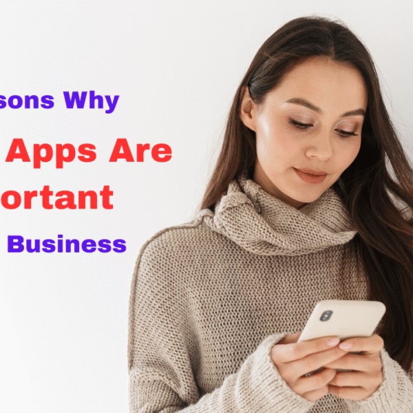 young woman using smartphone, representing the importance of mobile apps for business success and customer engagement.